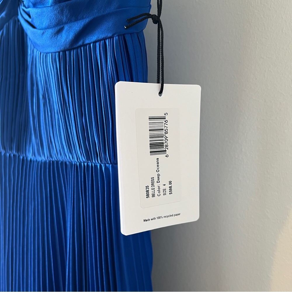 AMUR Pleated Strapless Belle Midi Dress - Picture 3 of 16